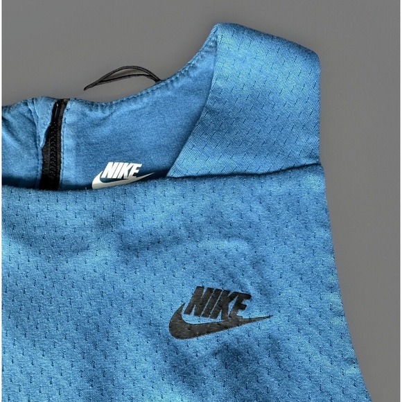 Nike Dress Womens Medium Blue Cotton Tech Pack Golf Pickleball Stretchy Comfort - Picture 3 of 10